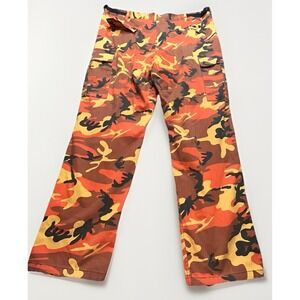 Rothco Ultra Force BDU Pants Mens XL Regular Orange Camo Cargo Tactical